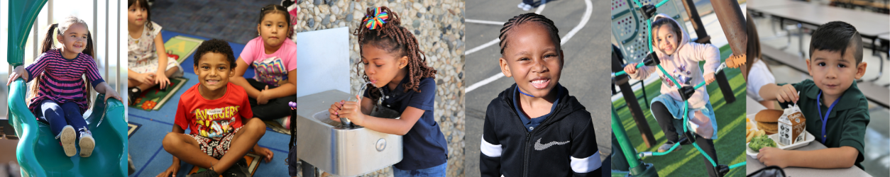 preschool students smiling