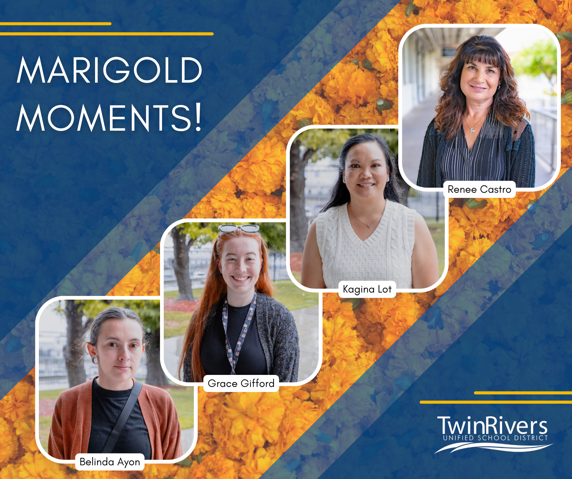 marigold moments twin rivers unified school district teachers smiling and posing for headshot