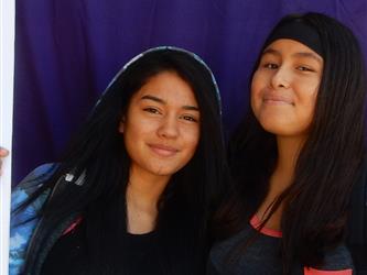 Students smiling on first day of school