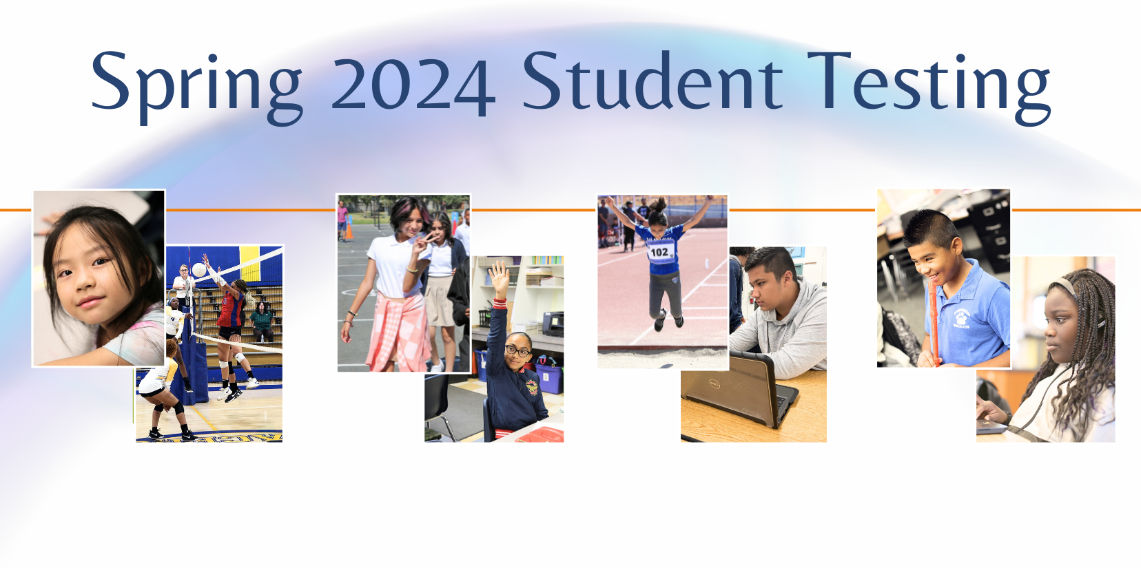 Spring 2024 Student Testing student smiling, play sports and musical instrument