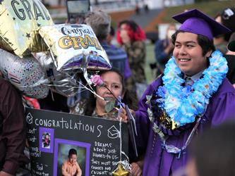 high school graduate and families