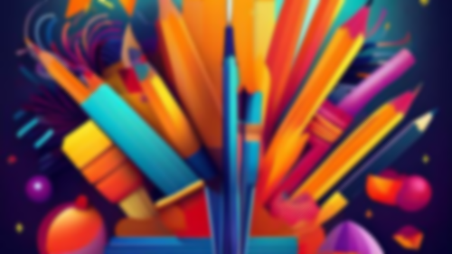 colorful modern picture of pens and pencils to represent the assessment and accountability department 