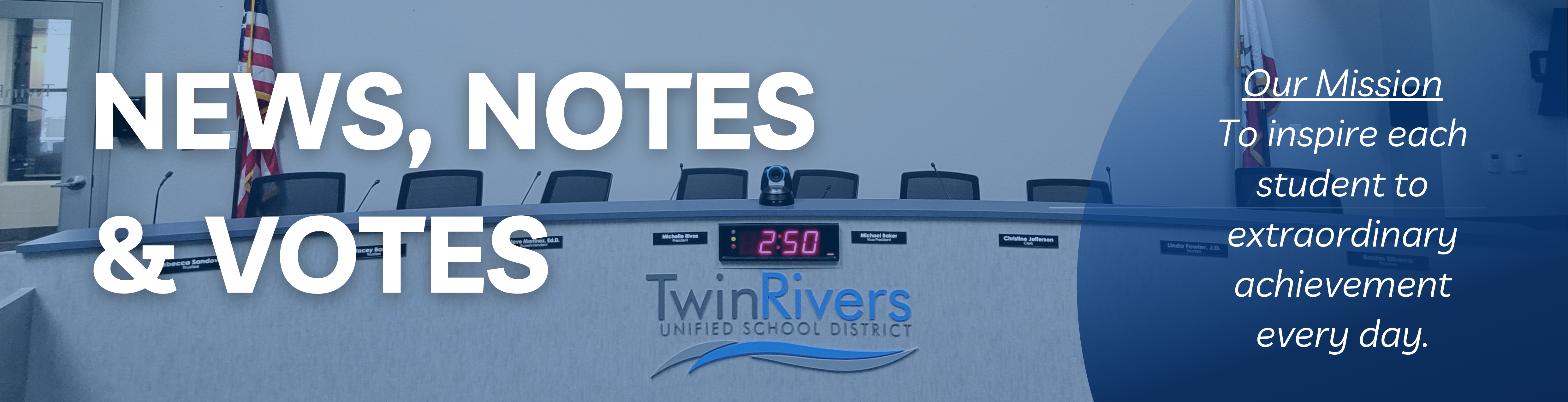 news, notes & votes with board room  photo