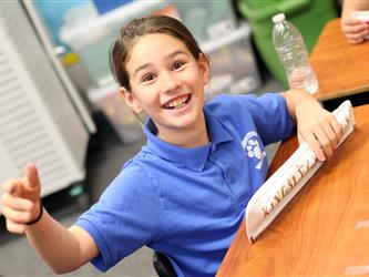 female student smiling
