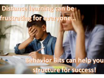 Video 4: a mom and her son, both frustrated  over trying to do school work under distance learning during COVID-19.  Video is about Behavior Bits