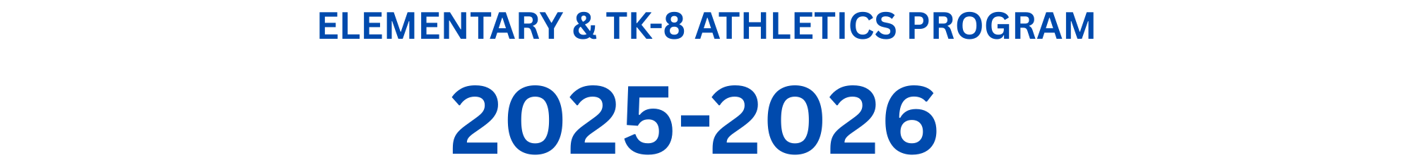 2025-2026 SPORTS CALENDAR:
