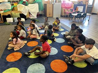 Students engaging in an activity