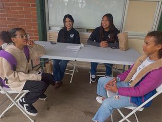 Youth Workforce Program High School Students helping elementary students