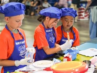 Student Participating in Chopped Challenge