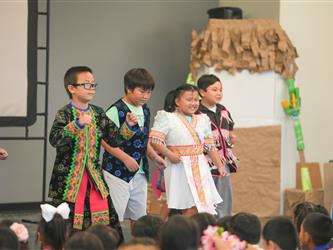 HYPU students performing their showcase