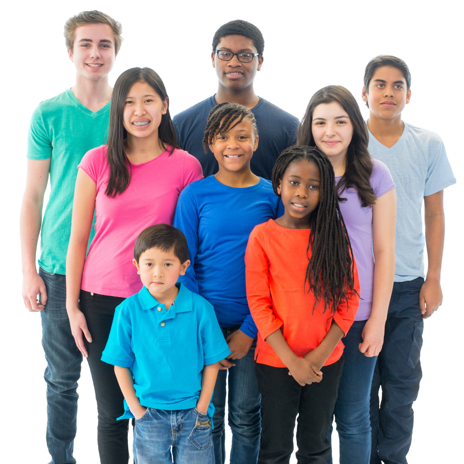 children standing in a group