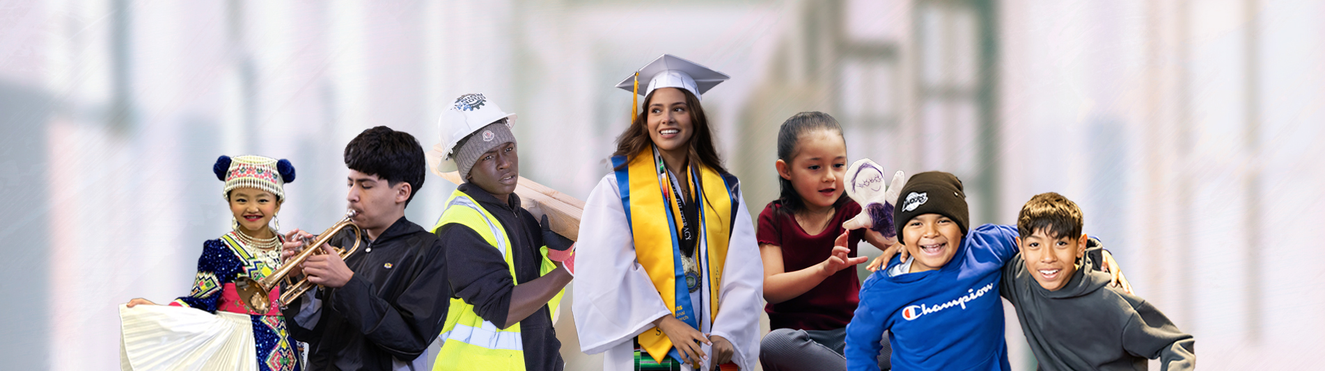 students from Twin Rivers, showing diversity