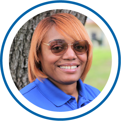 woman with sunglasses smiling