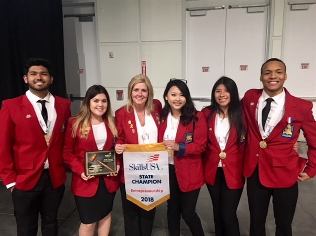 TRUSD students at the state competiton.