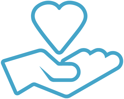 hand and heart icon